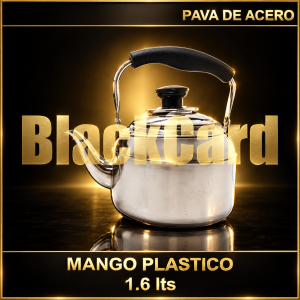 PAVA DE ACERO MANGO PLASTICO 1.6LTS
