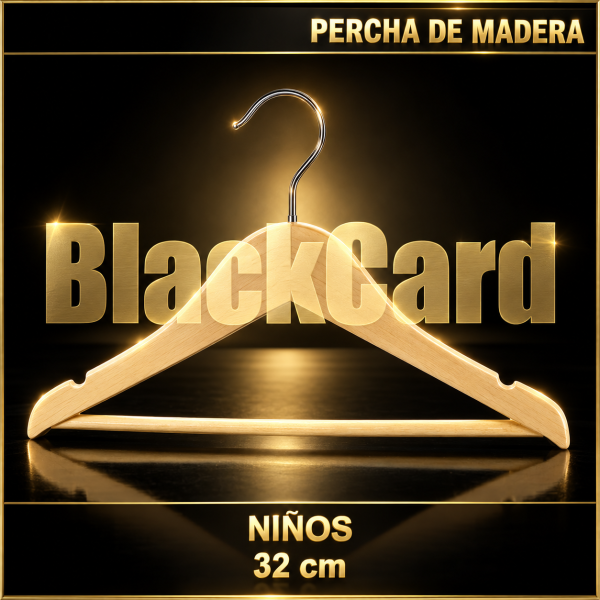 PERCHA DE MADERA NIÑOS 32cm