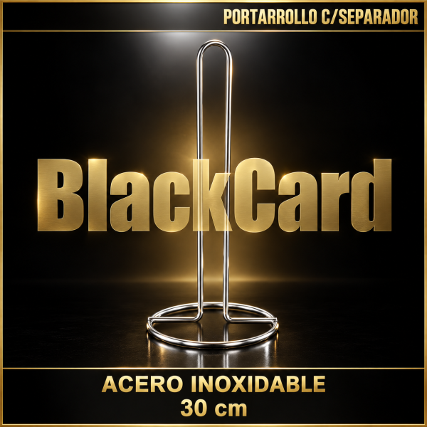 PORTAROLLO ACERO CON SEPARADOR DE PAPEL