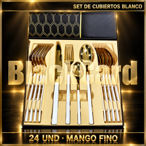 SET DE CUBIERTOS BLANCO MANGO FINO