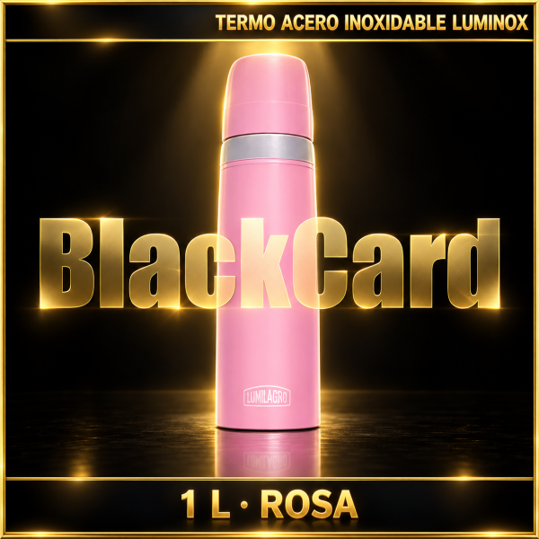 TERMO AC. INOX. "LUMINOX" E/CAJA ROSA