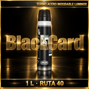 TERMO AC. INOX. "LUMINOX" E/CAJA RUTA 40 1L