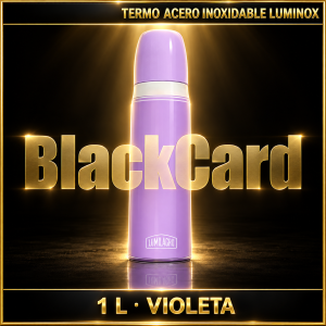 TERMO AC. INOX. "LUMINOX" E/CAJA VIOLETA