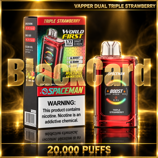 VAPPER DUAL 20K TRIPLE STRAWBERRY