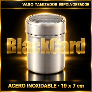 VASO TAMIZADOR ESPOLVOREADOR ACERO