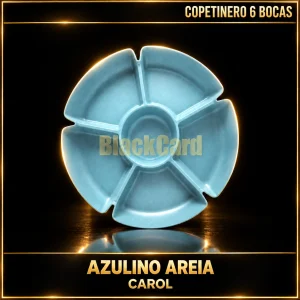 COPETINERO 6 BOCAS AZULINO AREIA CAROL
