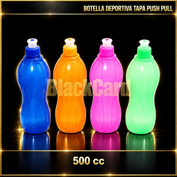 BOTELLA DEPORTIVA COLOR 500CC T/PUSH PULL