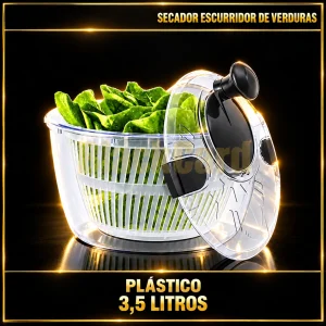 SECADOR ESCURRIDOR VERDURAS PLASTICO 3,5 LTS