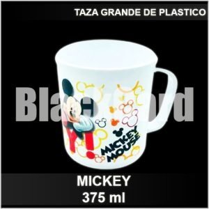 TAZA GRANDE MICKEY DE PLASTICO 375ML 9X8CM