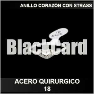 ANILLO CORAZÓN CON STRASS (A.Q.)(18)