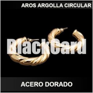 AROS ARGOLLA CIRCULAR ACERO DORADO