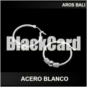 AROS BALI ACERO BLANCO