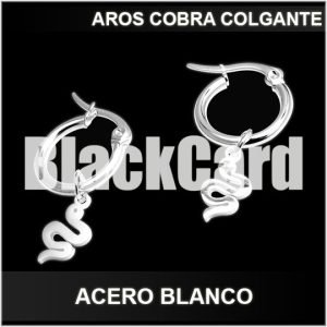 AROS COBRA COLGANTE ACERO BLANCO