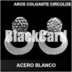 AROS COLGANTE CIRCULOS ACERO BLANCO