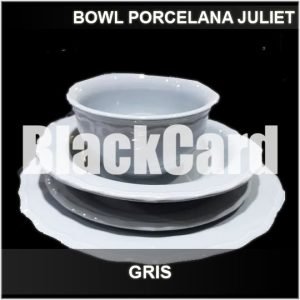 BOWL PORCELANA JULIET GRIS