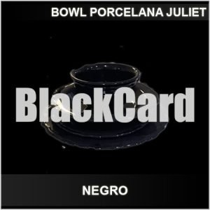 BOWL PORCELANA JULIET NEGRO