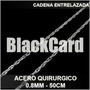 CADENA ENTRELAZADA (0.8MM - 50CM) (A.Q)