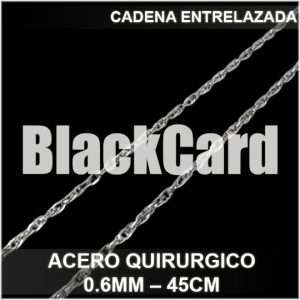 CADENA ENTRELAZADA (0.6MM - 45CM) (A.Q)
