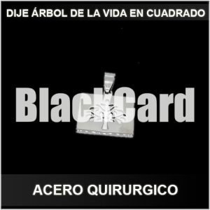 DIJE ÁRBOL DE LA VIDA EN CUADRADO (A.Q.)