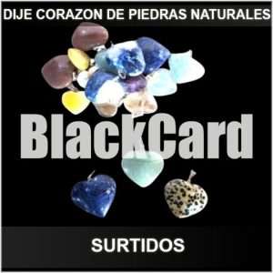 DIJE CORAZON DE PIEDRAS NATURALES SURTIDOS