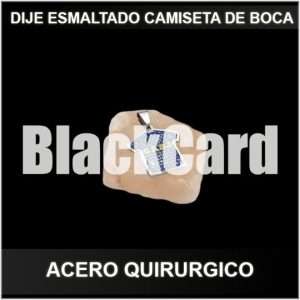 DIJE ESMALTADO CAMISETA DE BOCA (A.Q)