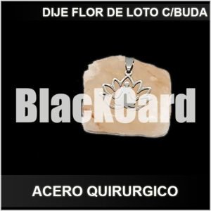 DIJE FLOR DE LOTO CON BUDA (A.Q)