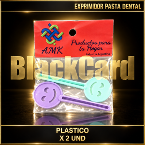 EXPRIMIDOR DE PASTA DENTAL DE PLASTICO X2 9.5CM