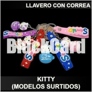 LLAVERO KITTY CON CORREA (COLOR SURTIDO)