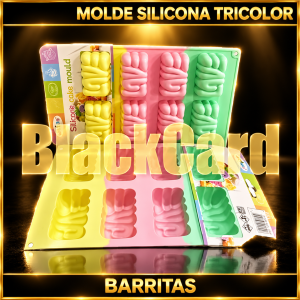 MOLDE SILICONA TRICOLOR BARRITAS
