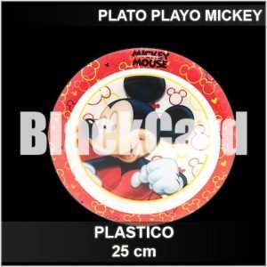 PLATO PLAYO MICKEY INFANTIL DE PLASTICO 25CM