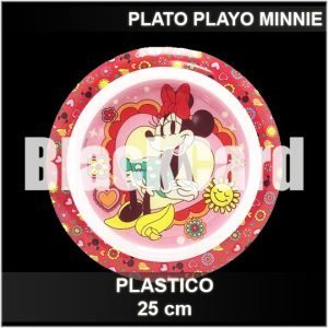 PLATO PLAYO MINNIE INFANTIL DE PLASTICO 25CM