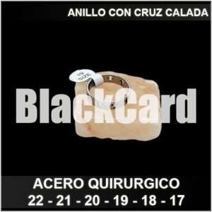 ANILLO CON CRUZ CALADA (A.Q.)(22)(21)(20)(19)(18)(17)