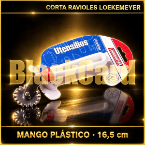 CORTA RAVIOLES MANGO PLASTICO 16.5CM LOEKEMEYER