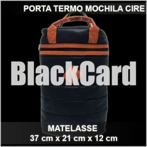 PORTA TERMO MOCHILA MATELASSE CIRE 37X21X12CM
