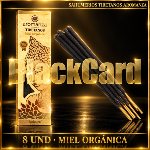 SAHUMERIOS TIBETANOS CAJA X8 MIEL ORGANICA (DULZURA)