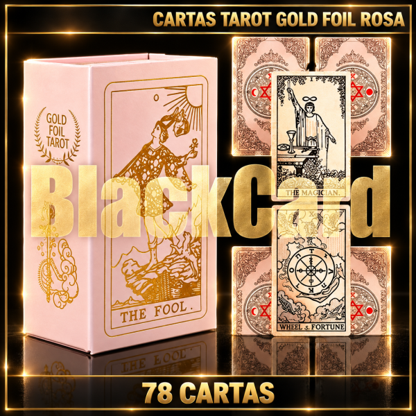 CARTA TAROT GOLD FOIL ROSA