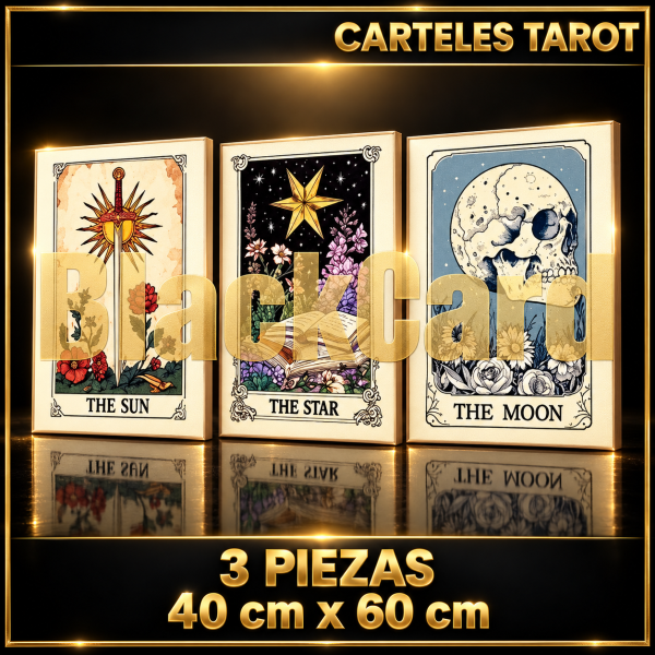 CARTELES TAROT 3 PIEZAS 40X60CM