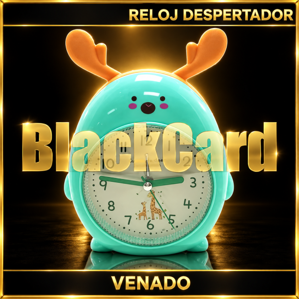 RELOJ DESPERTADOR DISEÑO VENADITO