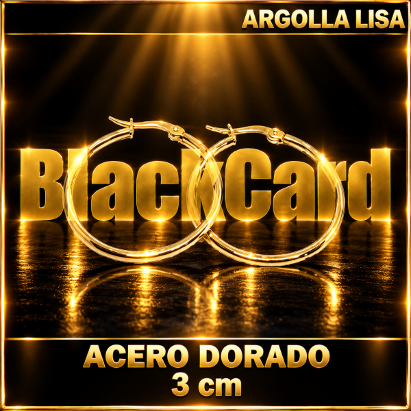 ARGOLLA LISA (3CM) (ACERO DORADO)