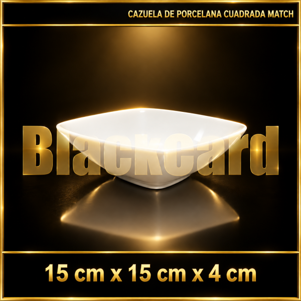 CAZUELA DE PORCELANA CUADRADA MATCH (2939)