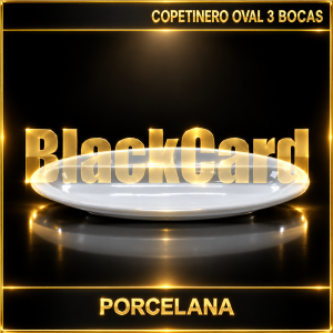 COPETINERO OVAL 3 BOCA PORCELANA (2053)