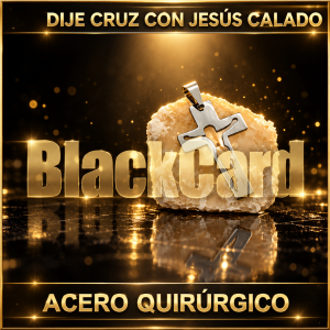 DIJE CRUZ CON JESÚS CALADO (A.Q.)