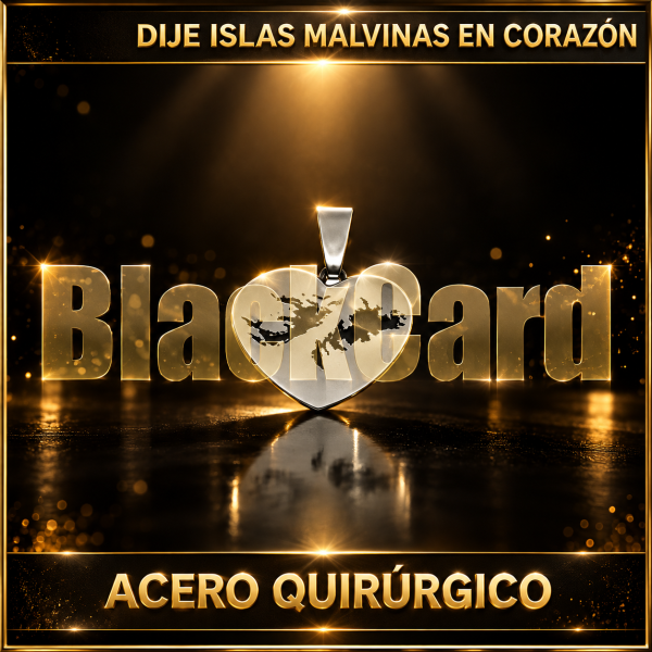 DIJE ISLAS MALVINAS EN CORAZÓN (A.Q.)