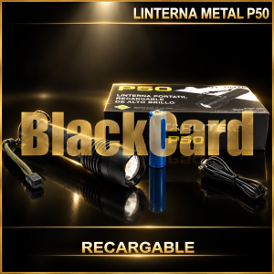 LINTERNA METAL RECARGABLE (P50/24071)