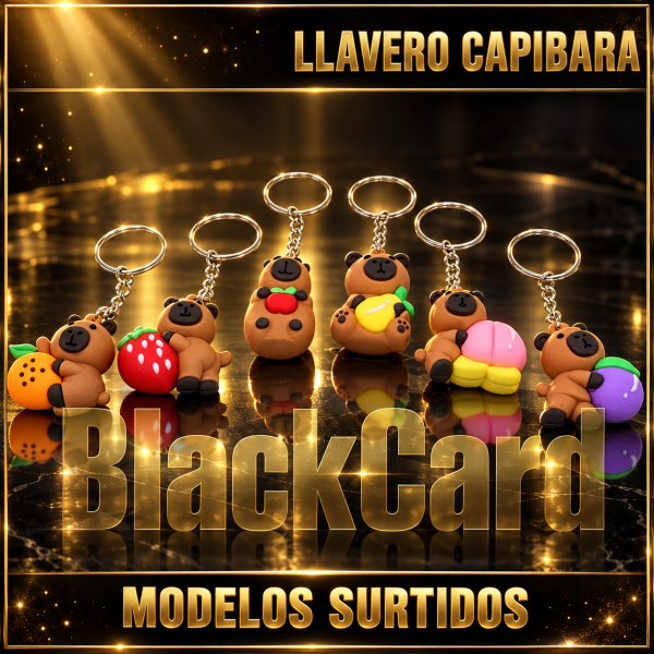 LLAVERO CAPIBARA - FRUTAS (MODELO SURTIDO)