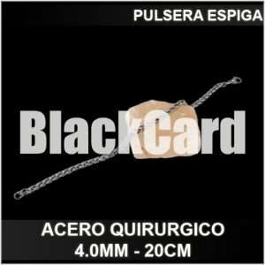 PULSERA ESPIGA (4.0MM - 20CM) (A.Q)