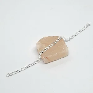 PULSERA TRES Y UNO (1.2MM - 19CM) (ACERO BLANCO)