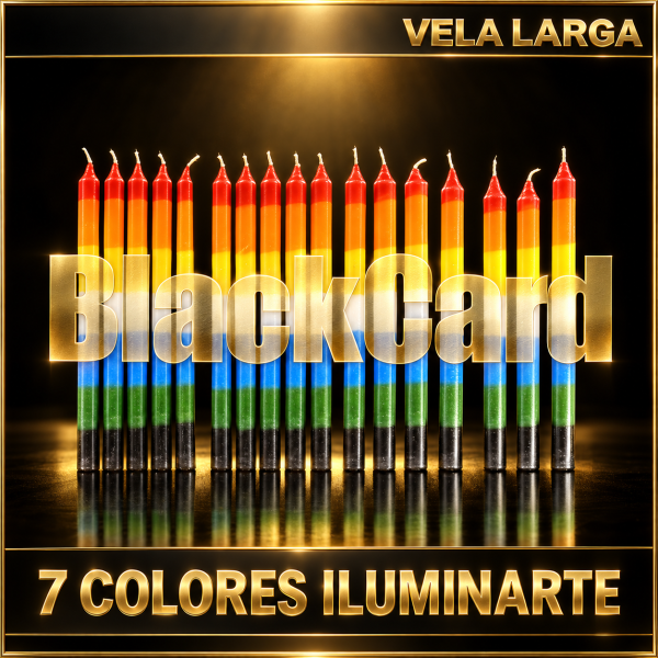 VELA LARGA 7 COLORES ILUMINARTE