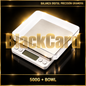 BALANZA DIGITAL PRECISIÓN GRAMERA 500G + BOWL
