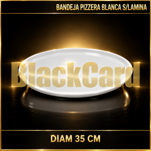 BANDEJA PIZZERA BLANCA S/LAMINA DIAM 35 CM. (0510)
